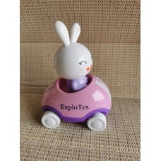 ExploTex Adventures Little Buggy Vehicle Preschool Toy for Ages 3 and Up (Rabbit in Helicopter)