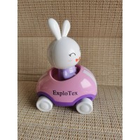 ExploTex Adventures Little Buggy Vehicle Preschool Toy for Ages 3 and Up (Rabbit in Helicopter)